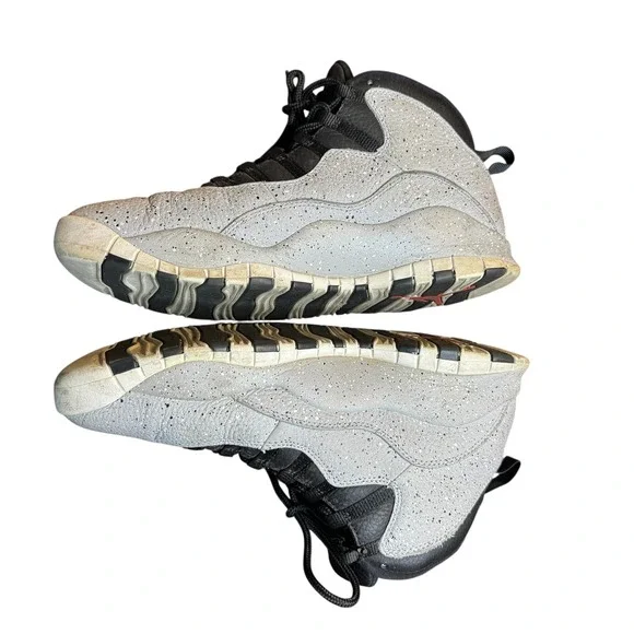 Air Jordan 10 Retro‎ Cement Shoes Mens Size 12 Basketball 310805-062 Nike